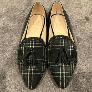 NWOB plaid loafers